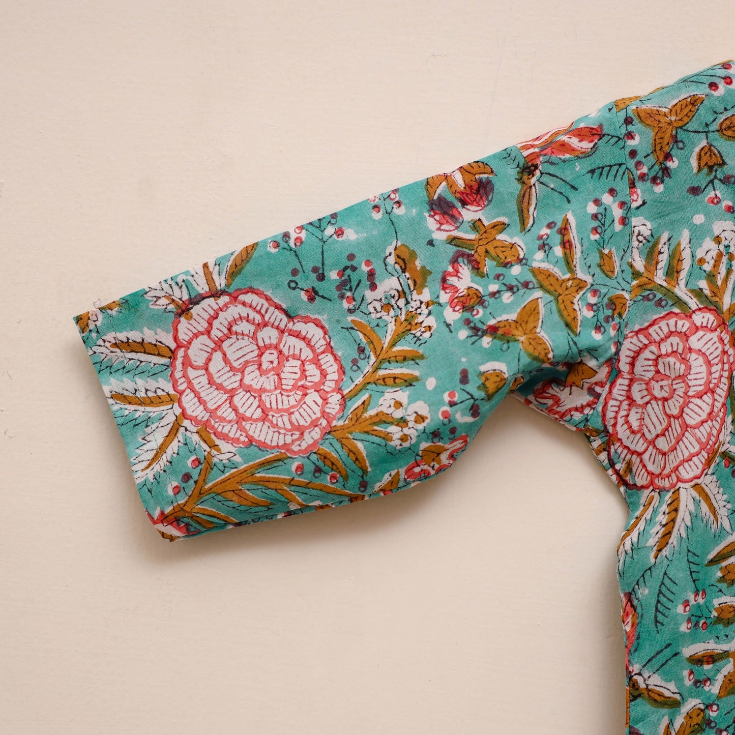 Girls sanganeri pure cotton kurta set (2-4 years) 08