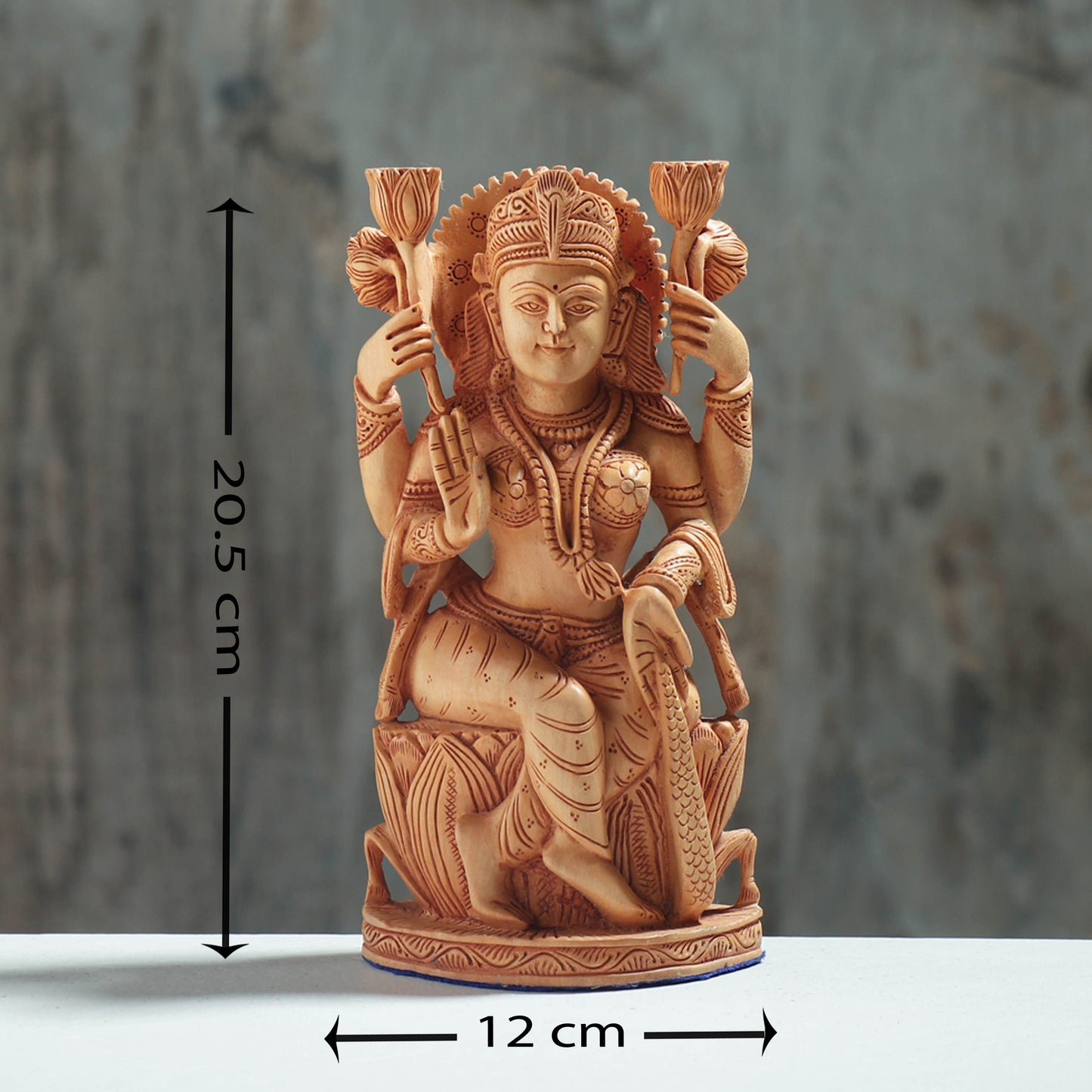 Handcarved Kadam Wood Sculpture