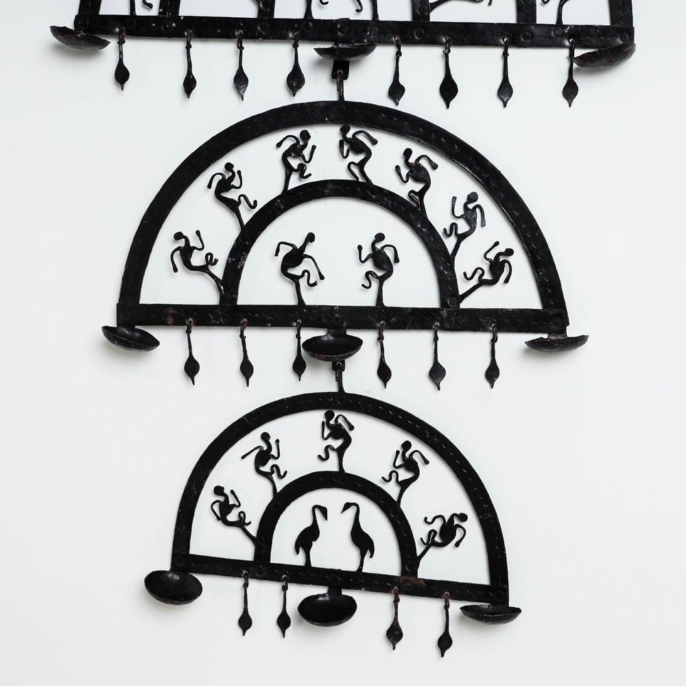 Elephant - Bastar Tribal Wrought Iron Wall Hanging Online in India