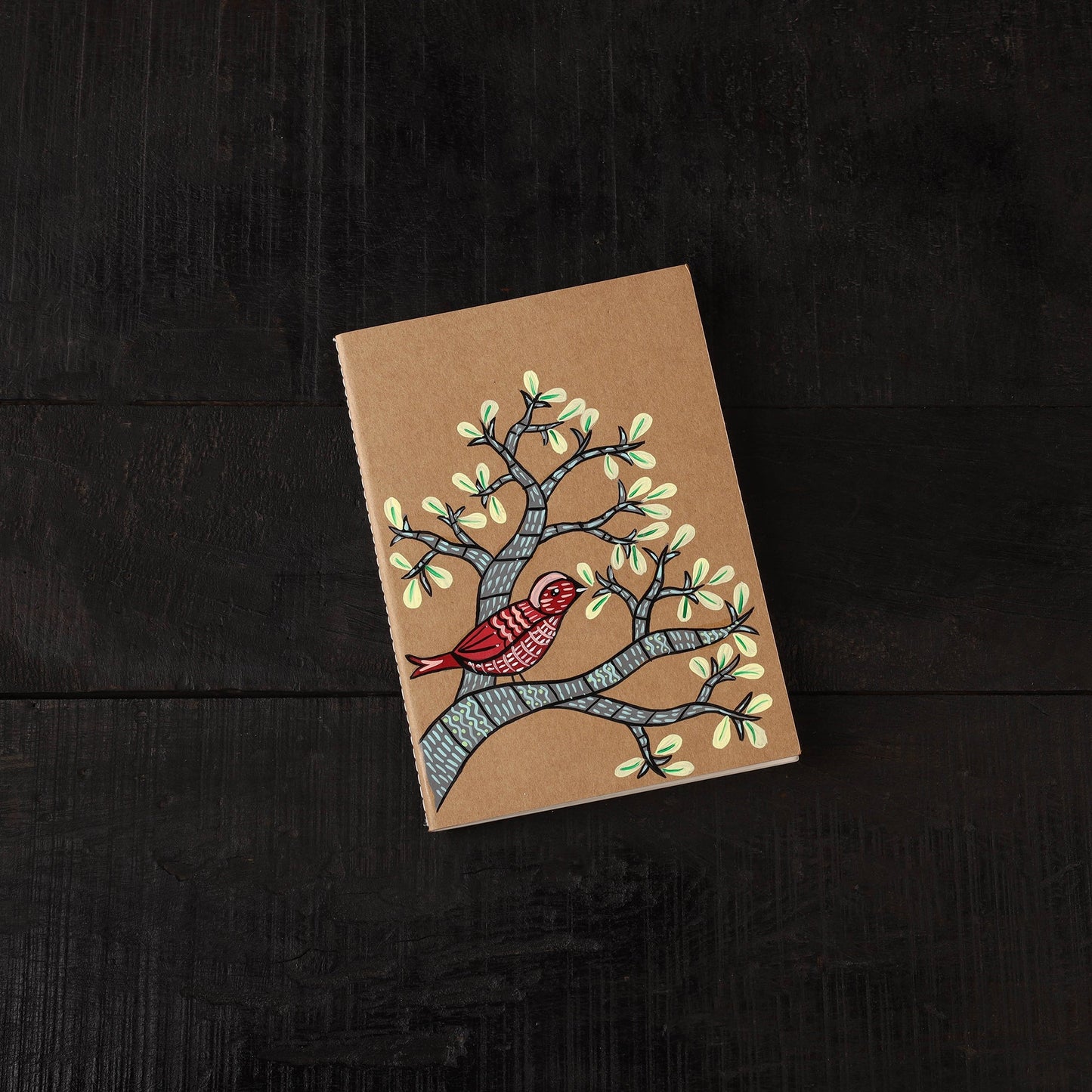 Madhubani handpainted handmade paper diaries (set of 3) 10