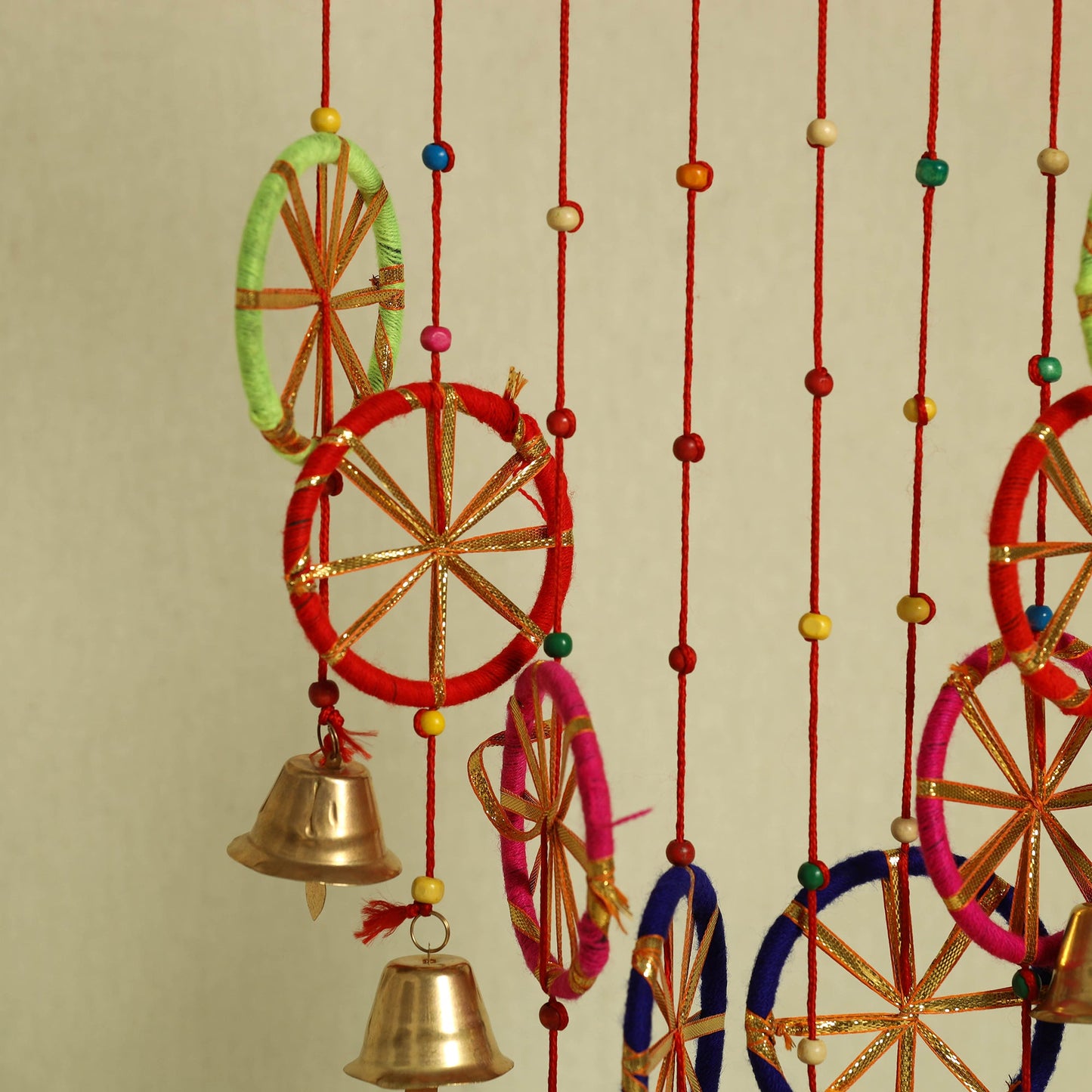 Gota & Beadwork Decorative Bell Hanging