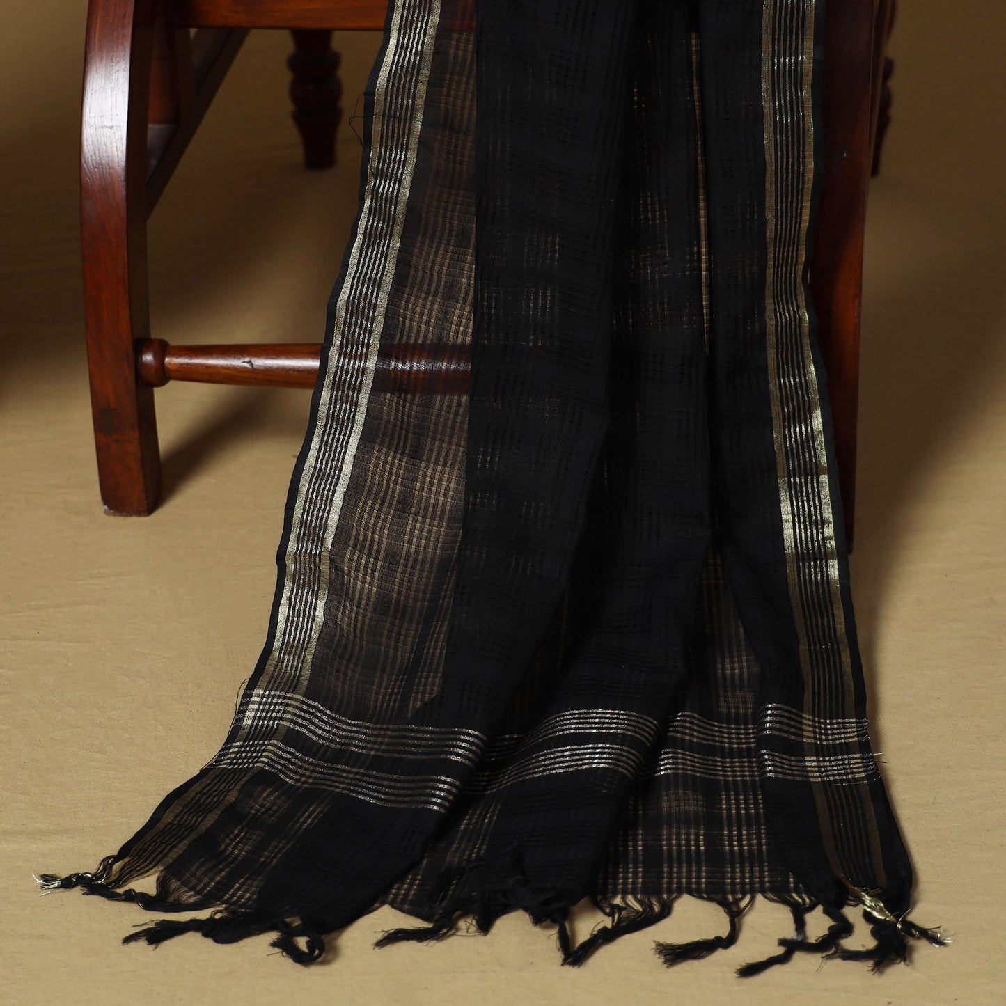 Green - 3pc karnataka weave cotton unstitched khun dress