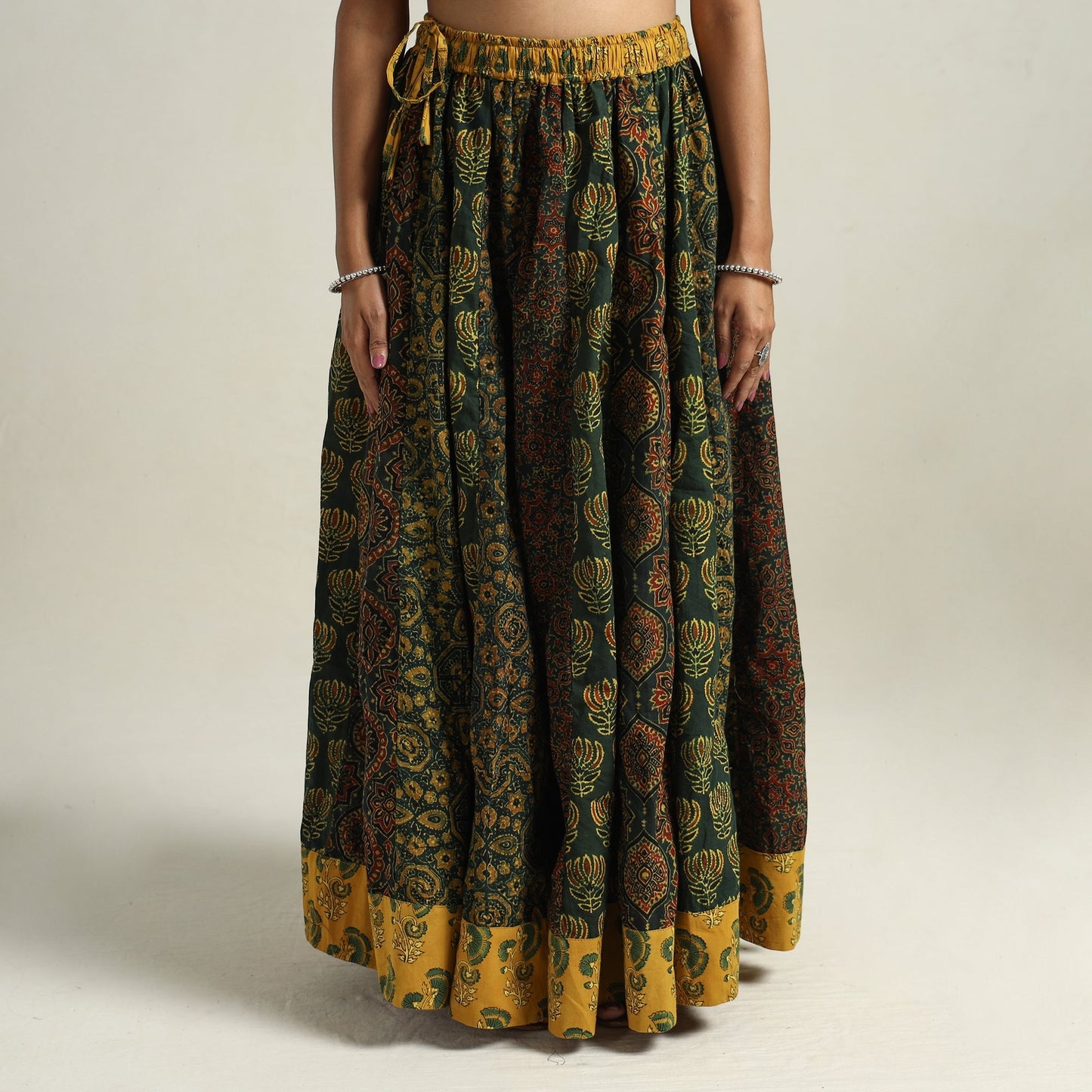 Ajrakh Patchwork Skirt