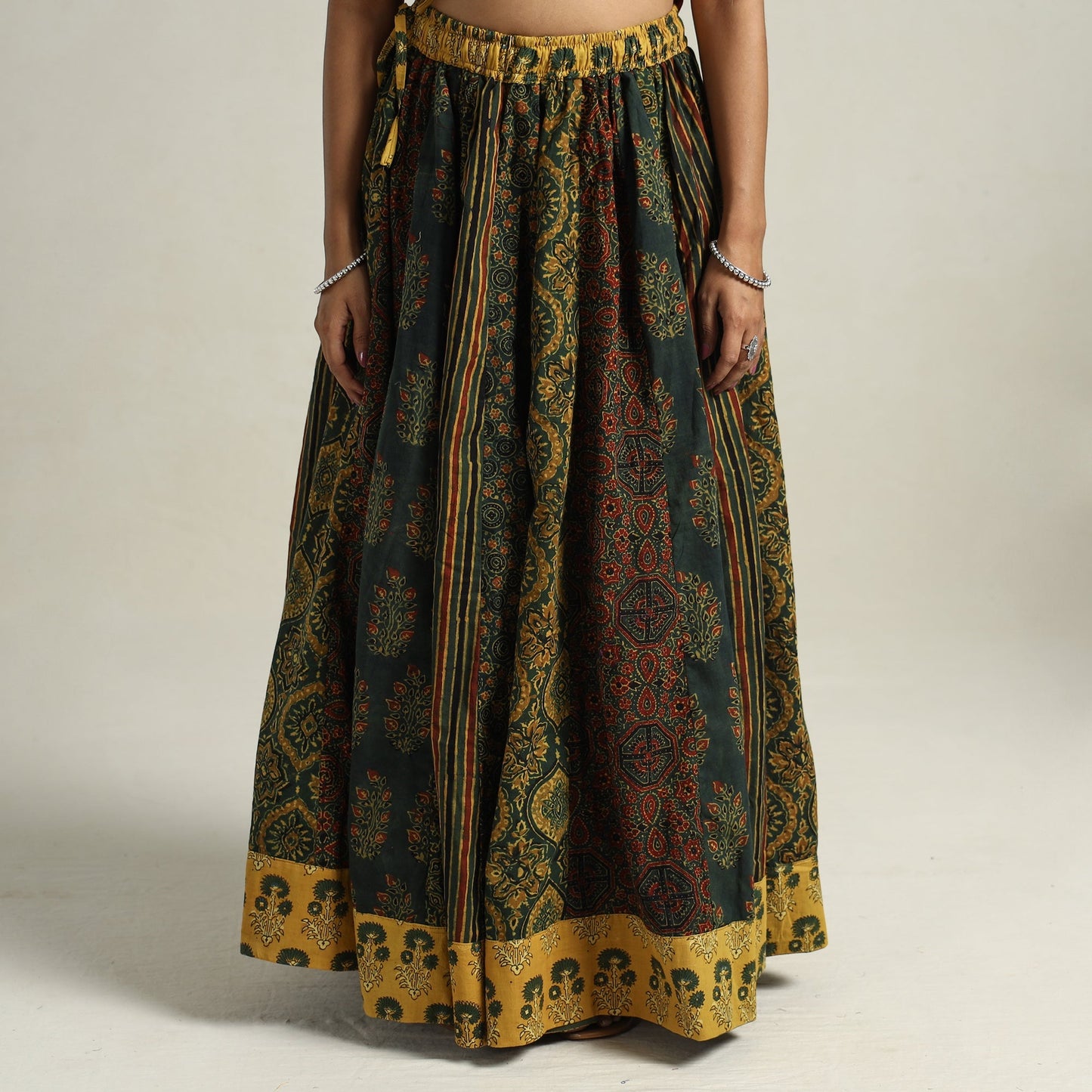 Ajrakh Patchwork Skirt
