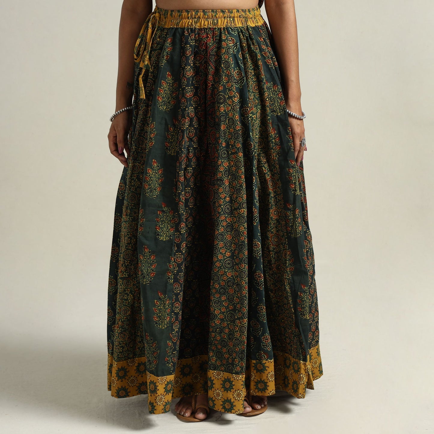 Ajrakh Patchwork Skirt