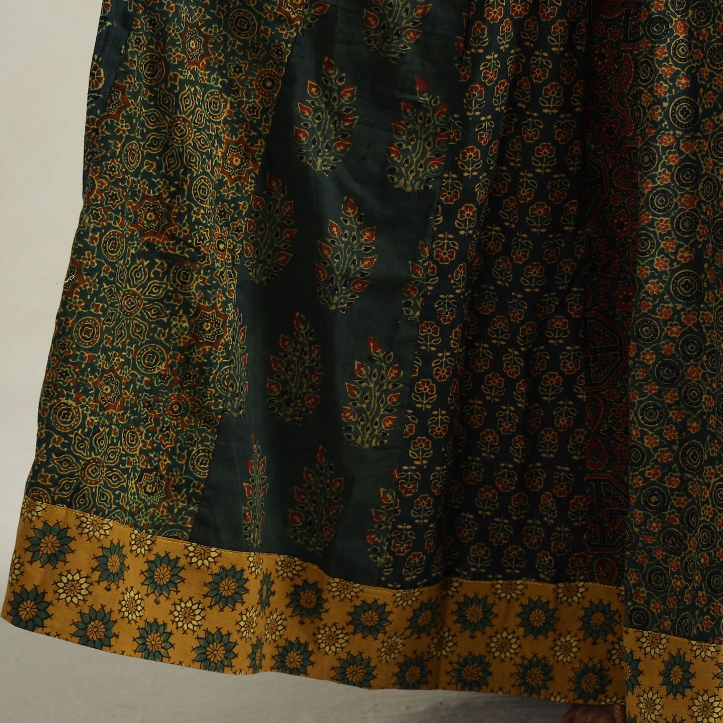 Ajrakh Patchwork Skirt