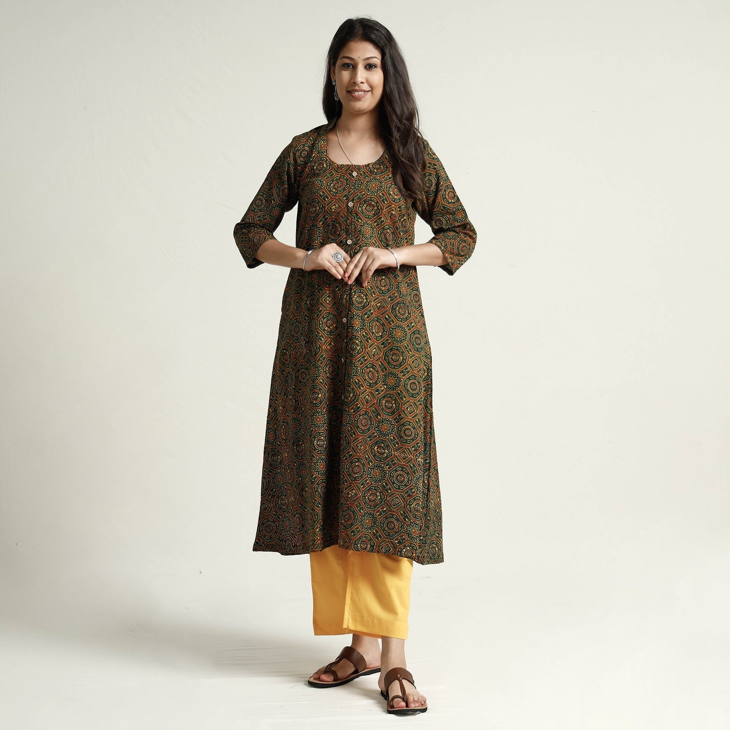 Ajrakh Kurta with Palazzo Set