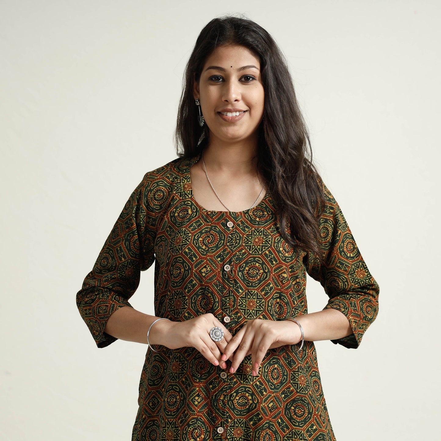 Ajrakh Kurta with Palazzo Set