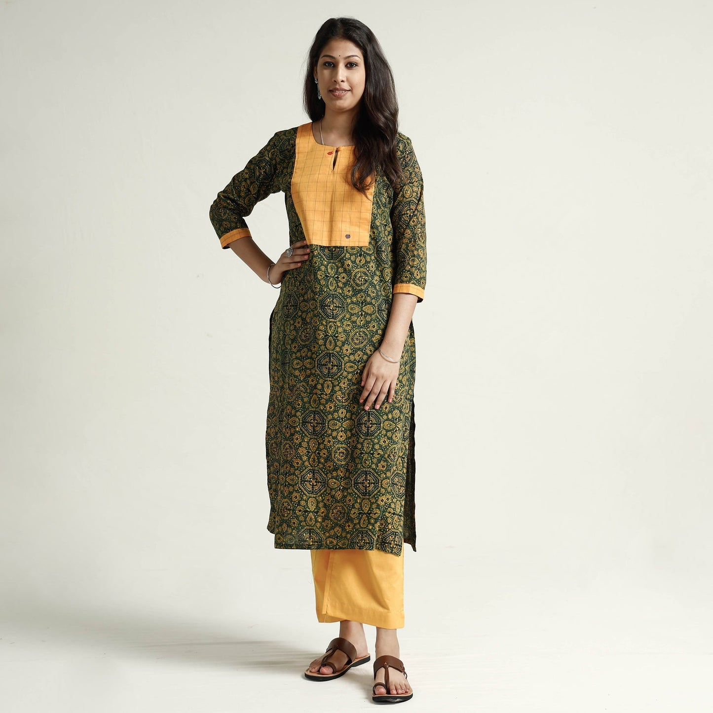 Ajrakh Kurta with Palazzo Set