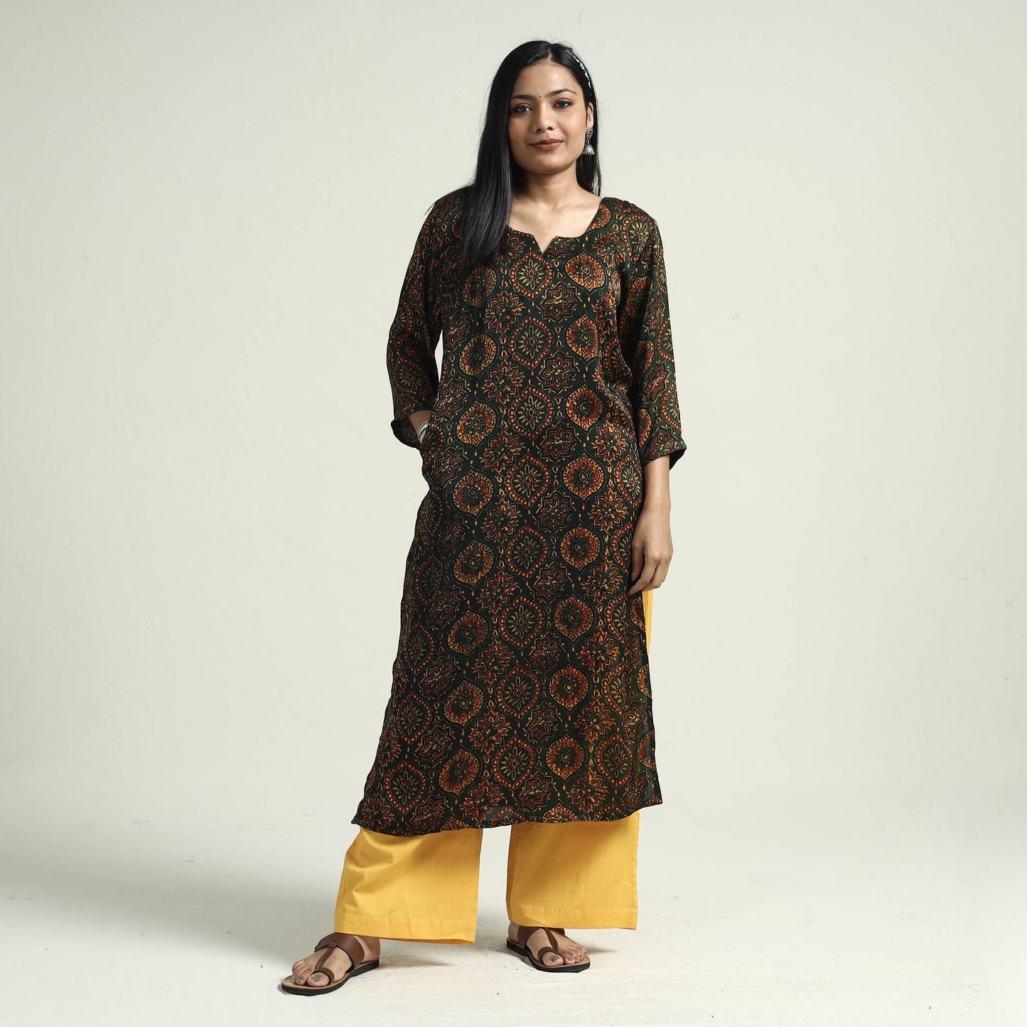 Ajrakh Kurta with Palazzo Set