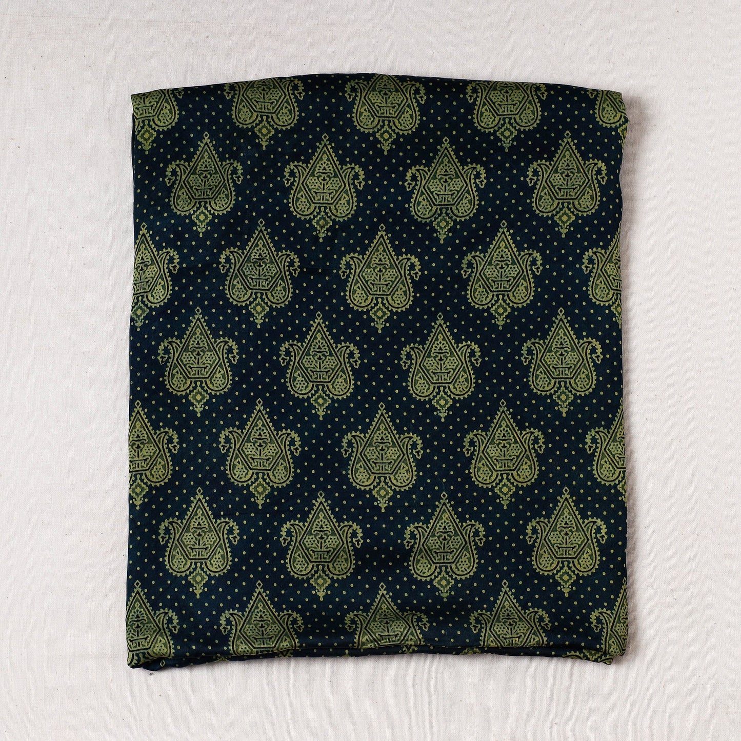 Ajrakh Block Printed Modal Silk Precut fabric
