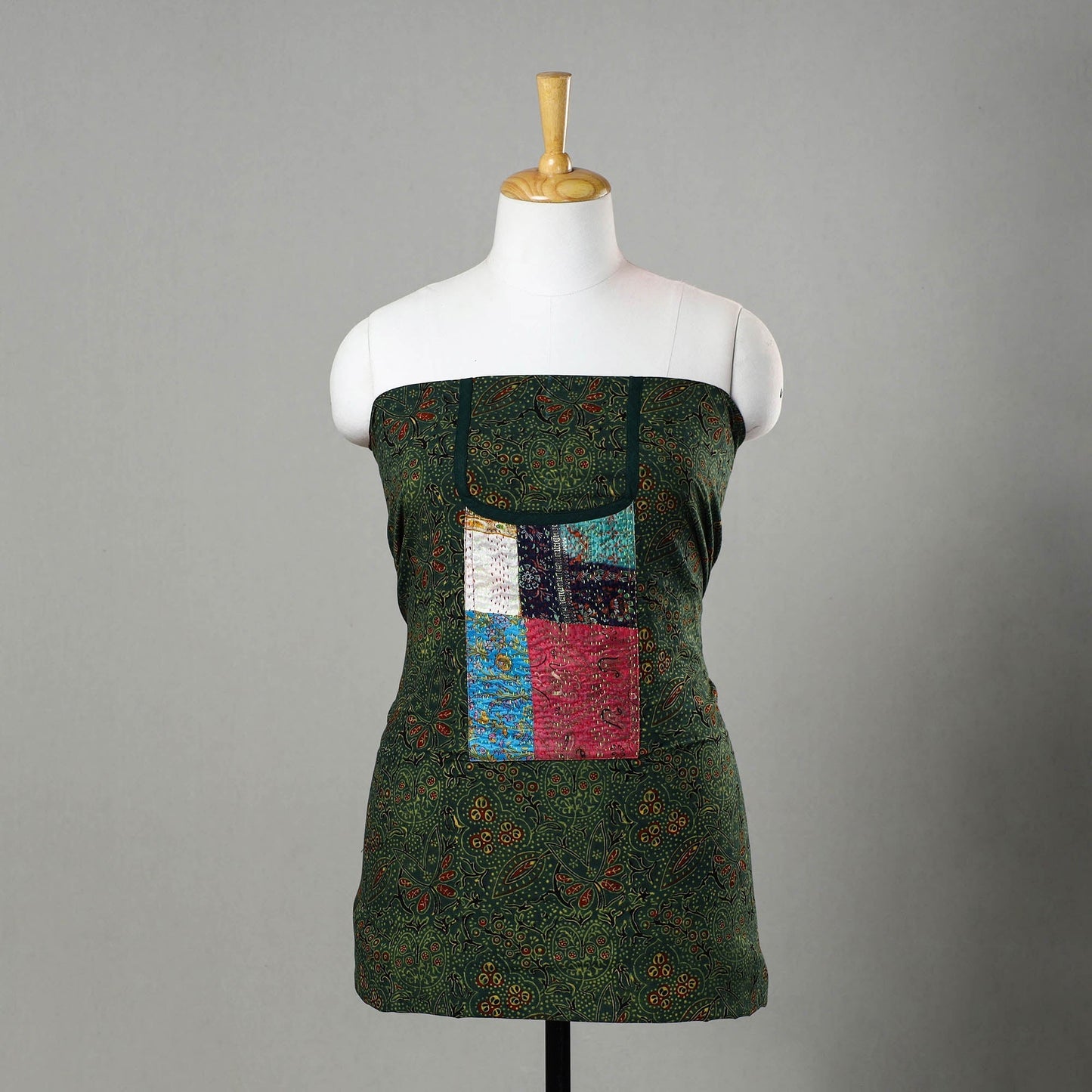 Traditional Ajrakh Print Kurta Material Online in India
