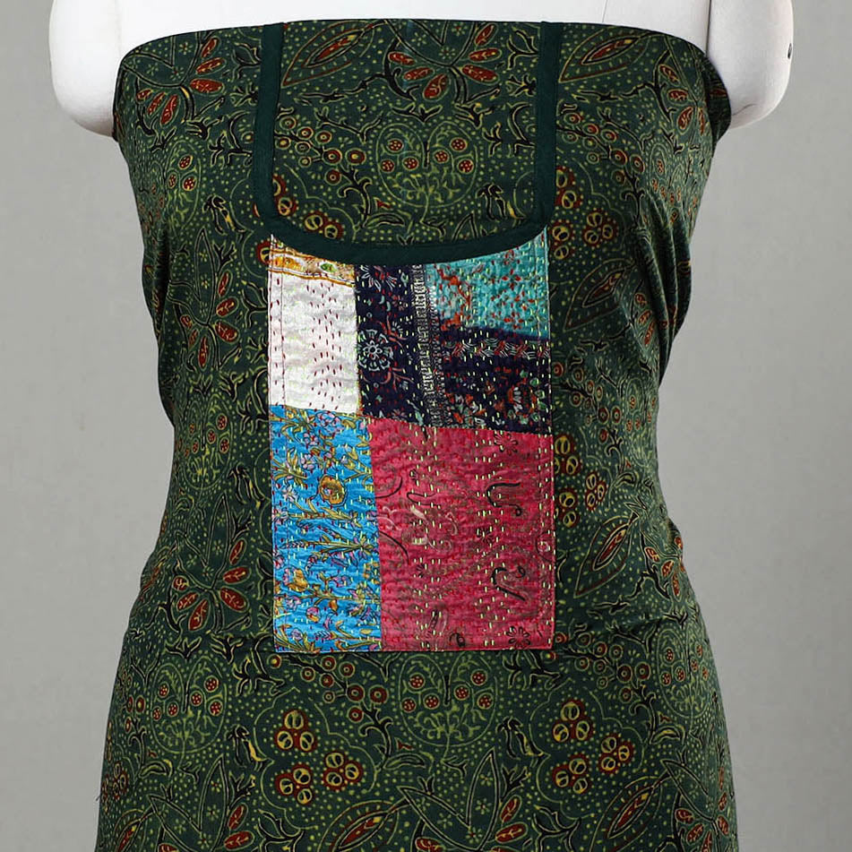 Traditional Ajrakh Print Kurta Material Online in India