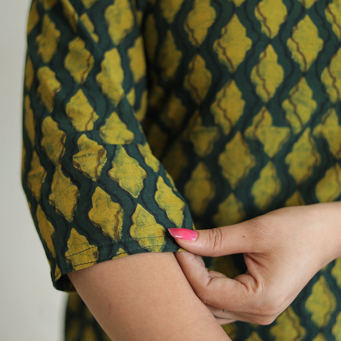 Akola Block Printed Cotton Long Kurta