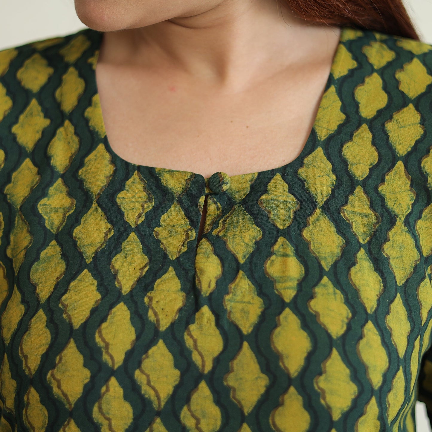 Akola Block Printed Cotton Long Kurta