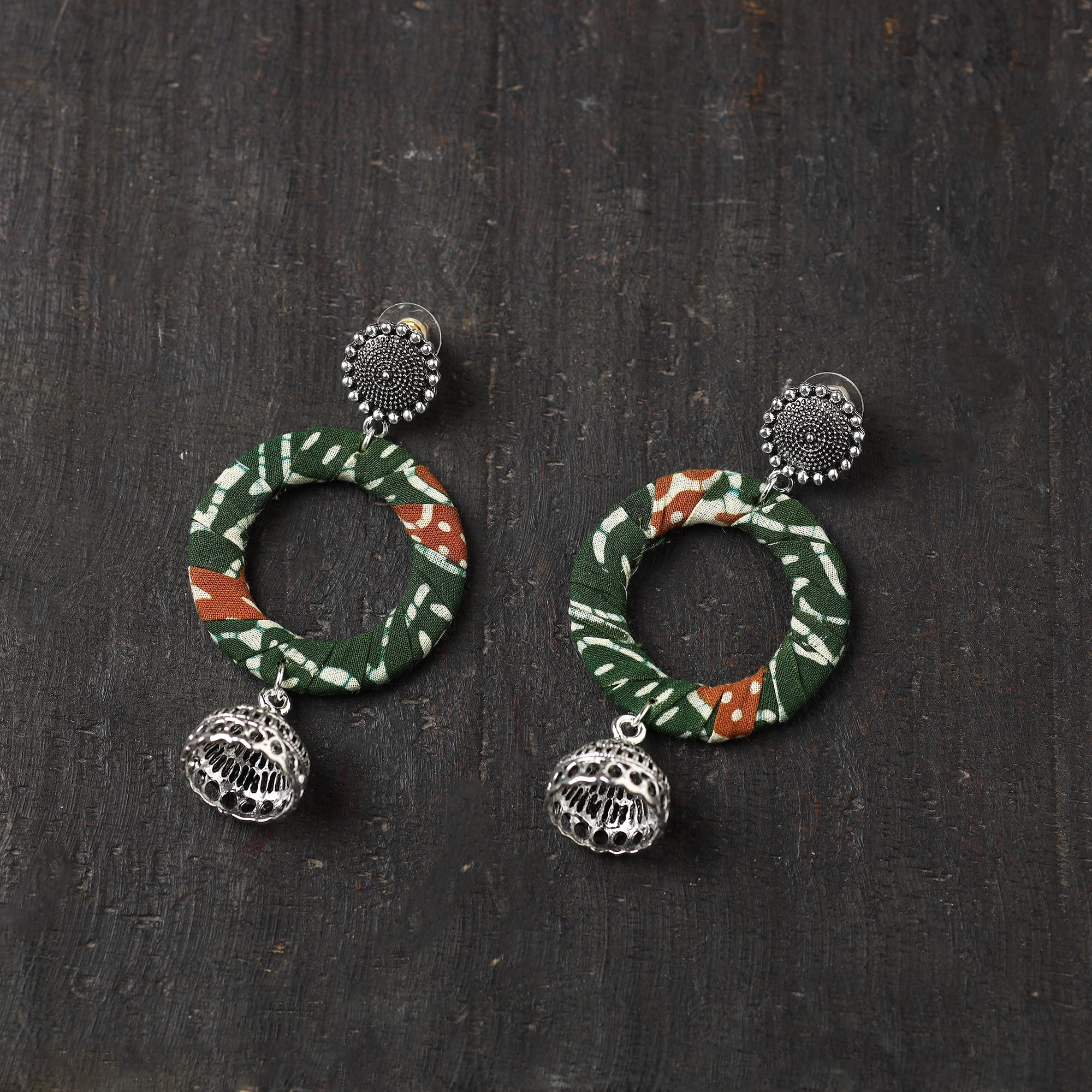 Multicolor - Handcrafted Fabart Earrings by Asalkaar