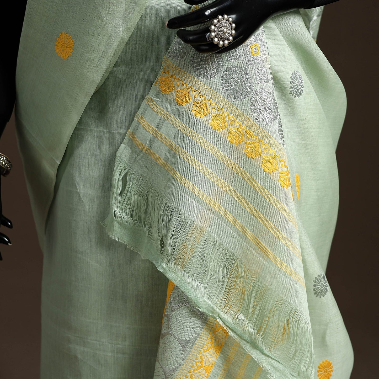 Assam handloom silk cotton mekhela chador with blouse piece