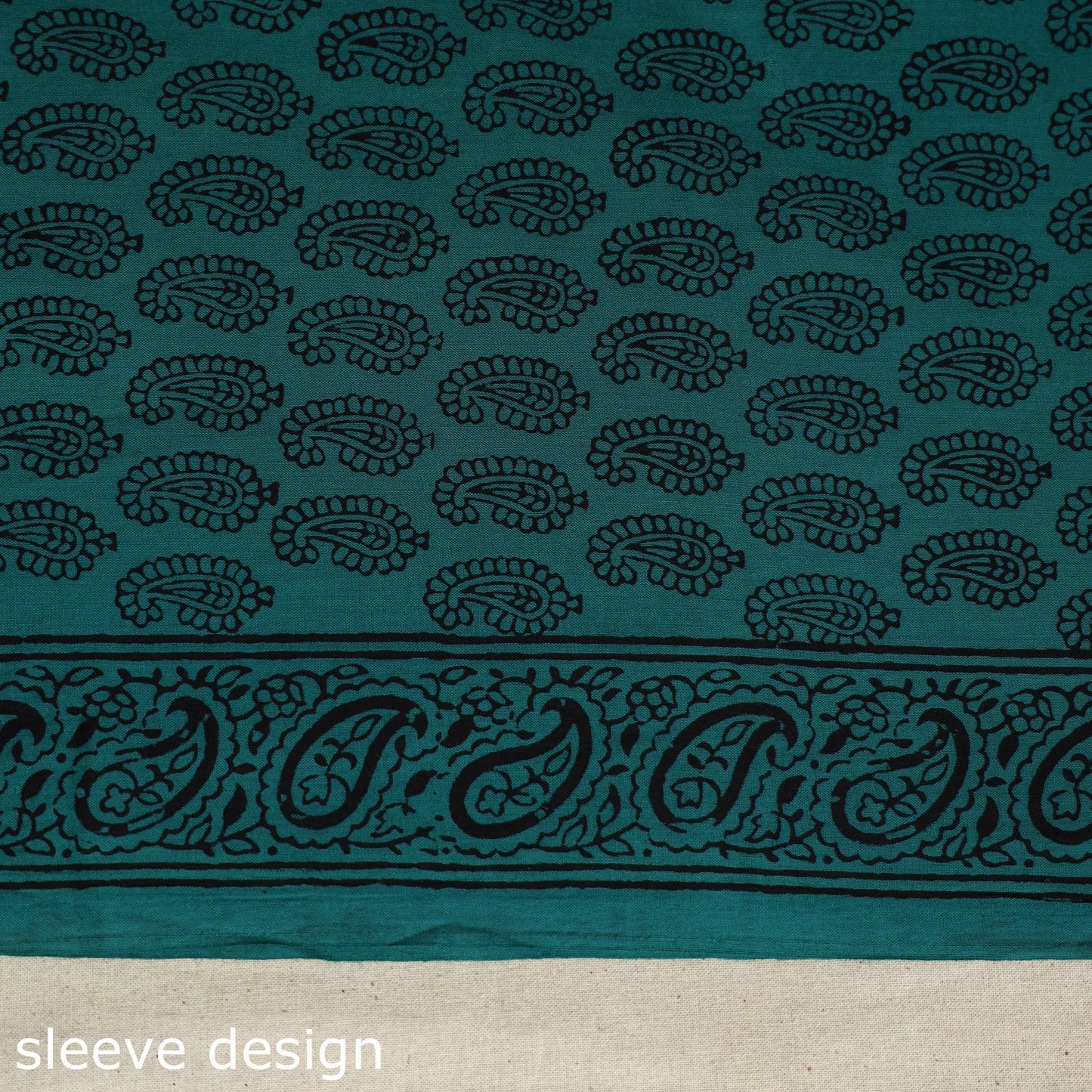 Green - bagh patchwork cotton unstitched kurta material