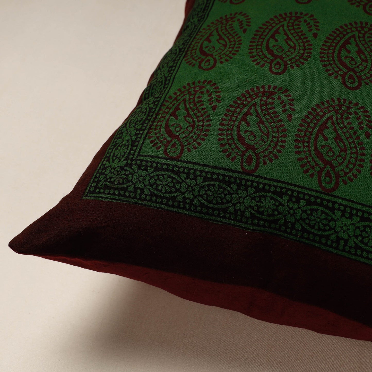 Bagh Block Printed Cotton Cushion Cover