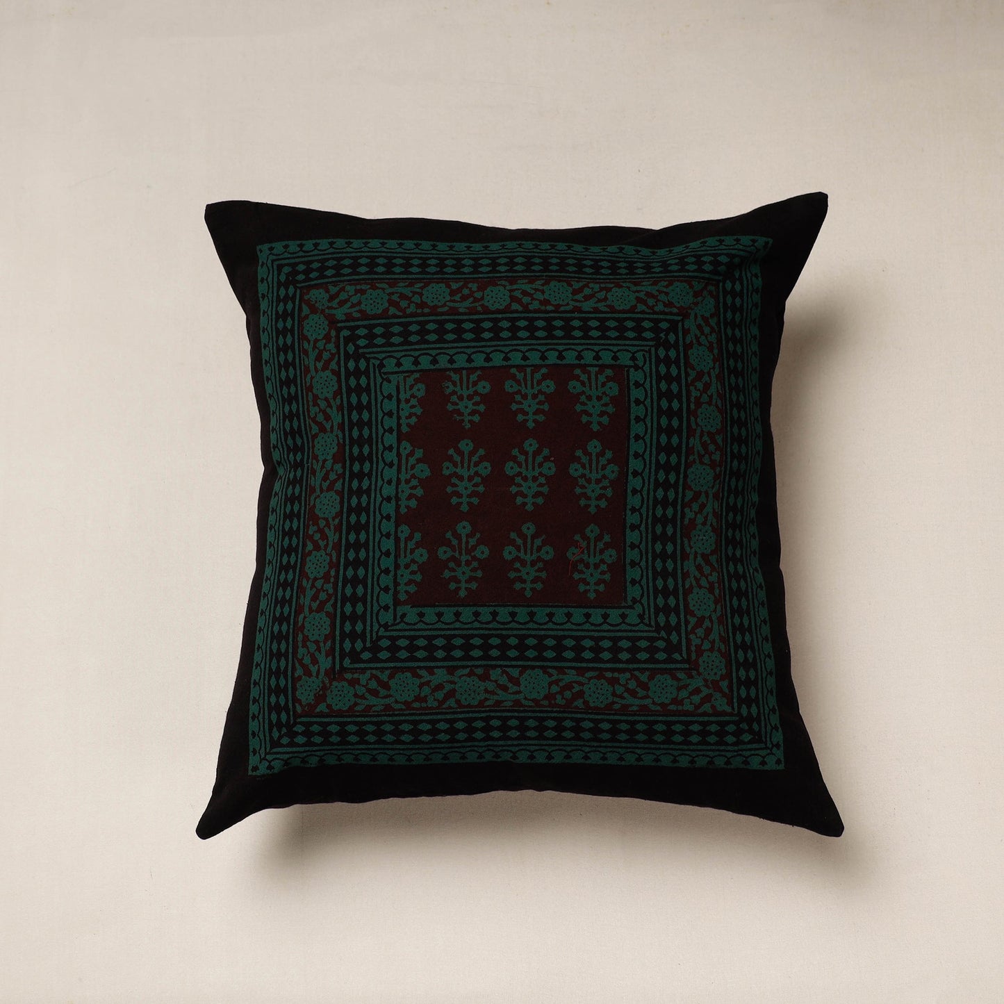 Bagh Block Printed Cotton Cushion Cover
