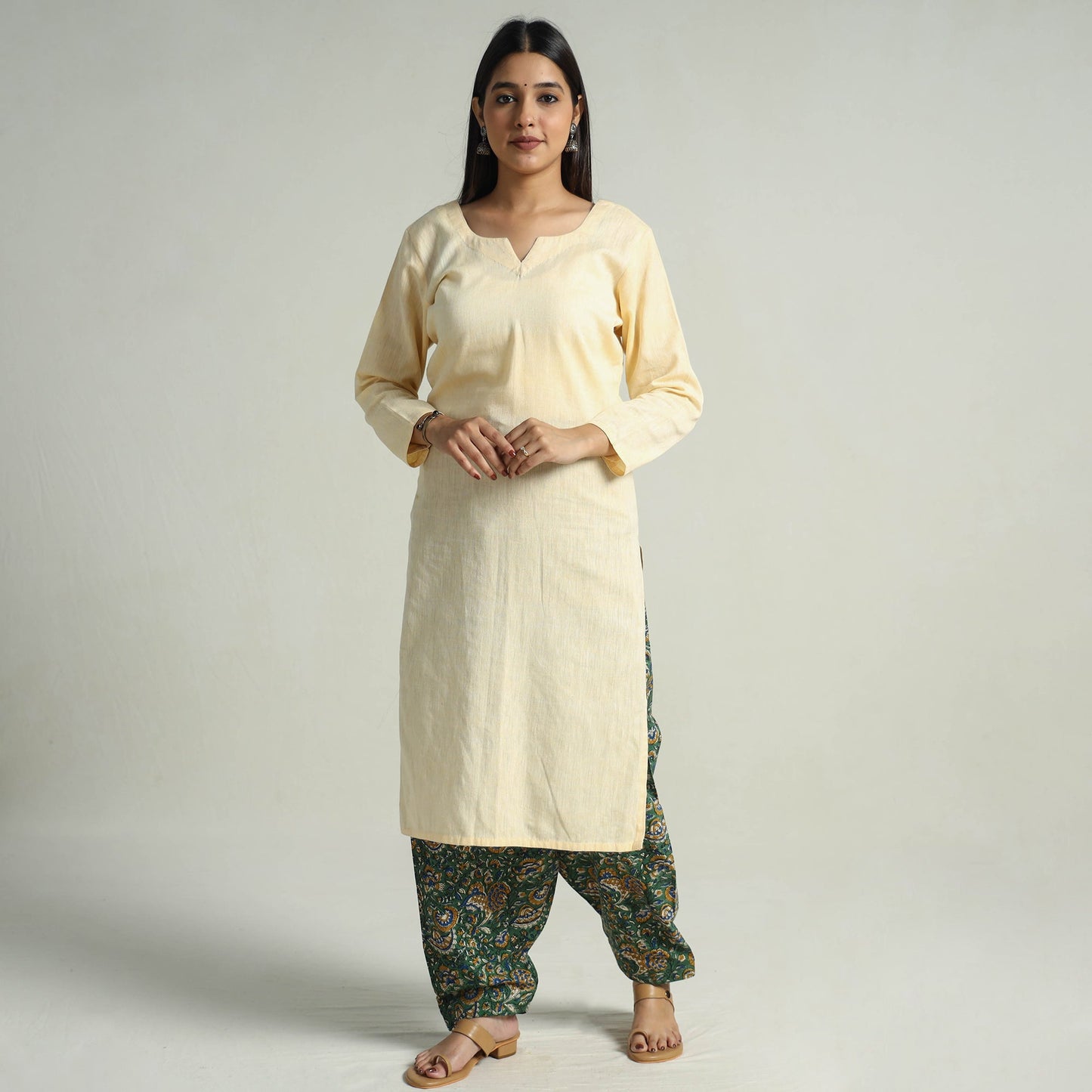 Buy Bagru Block Printed Cotton Elasticated Salwar 09 Online at iTokri.com
