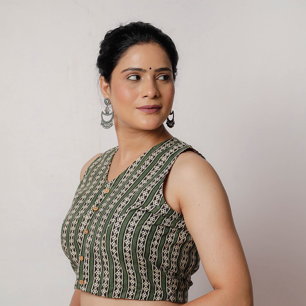 Bagru Stitched Blouse