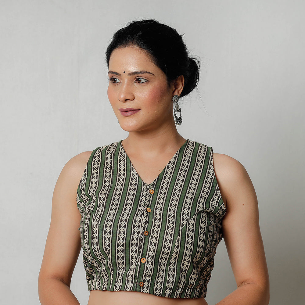 Bagru Stitched Blouse