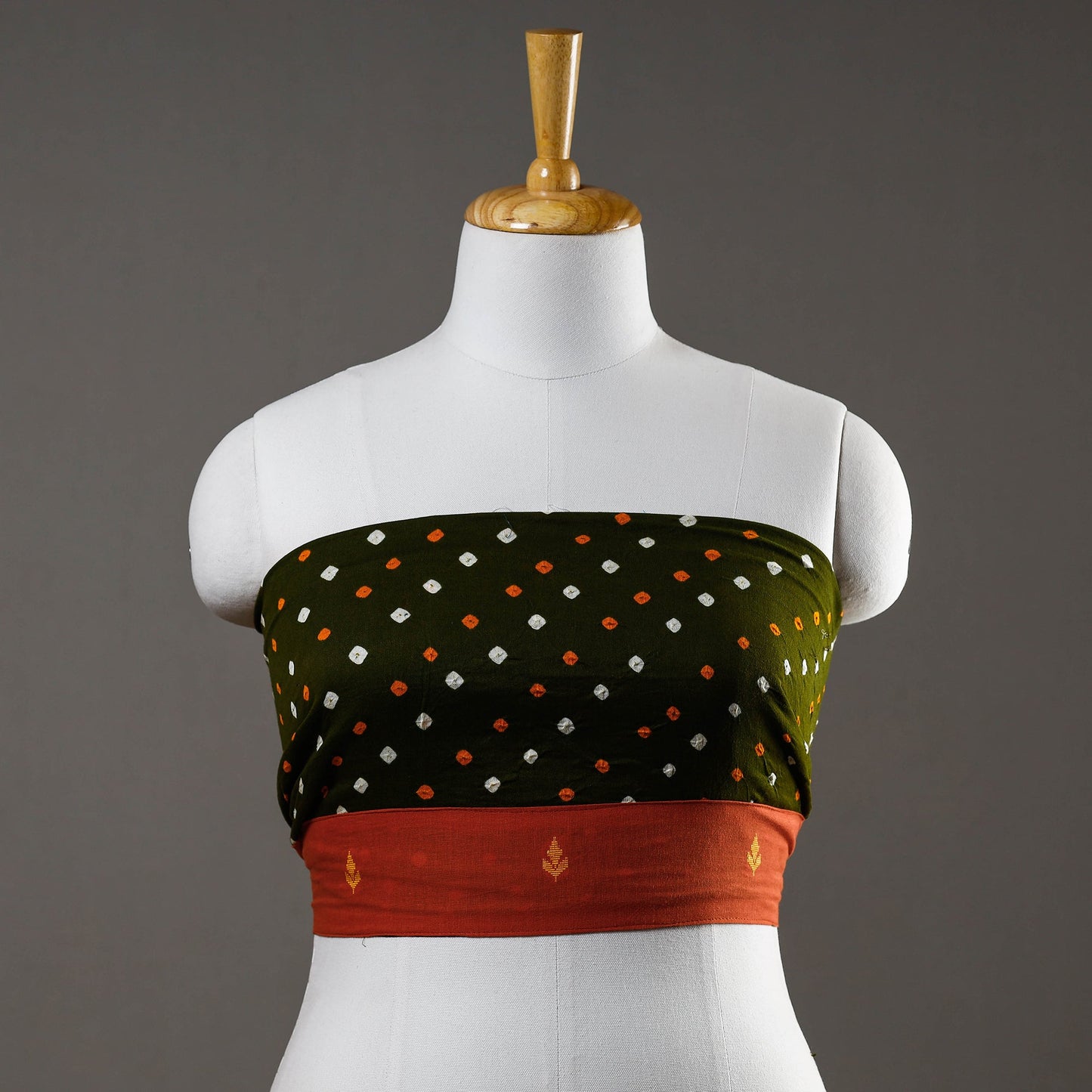 Buy Rangoli Bandhani Tie-Dye Cotton Blouse Piece Online at iTokri.com