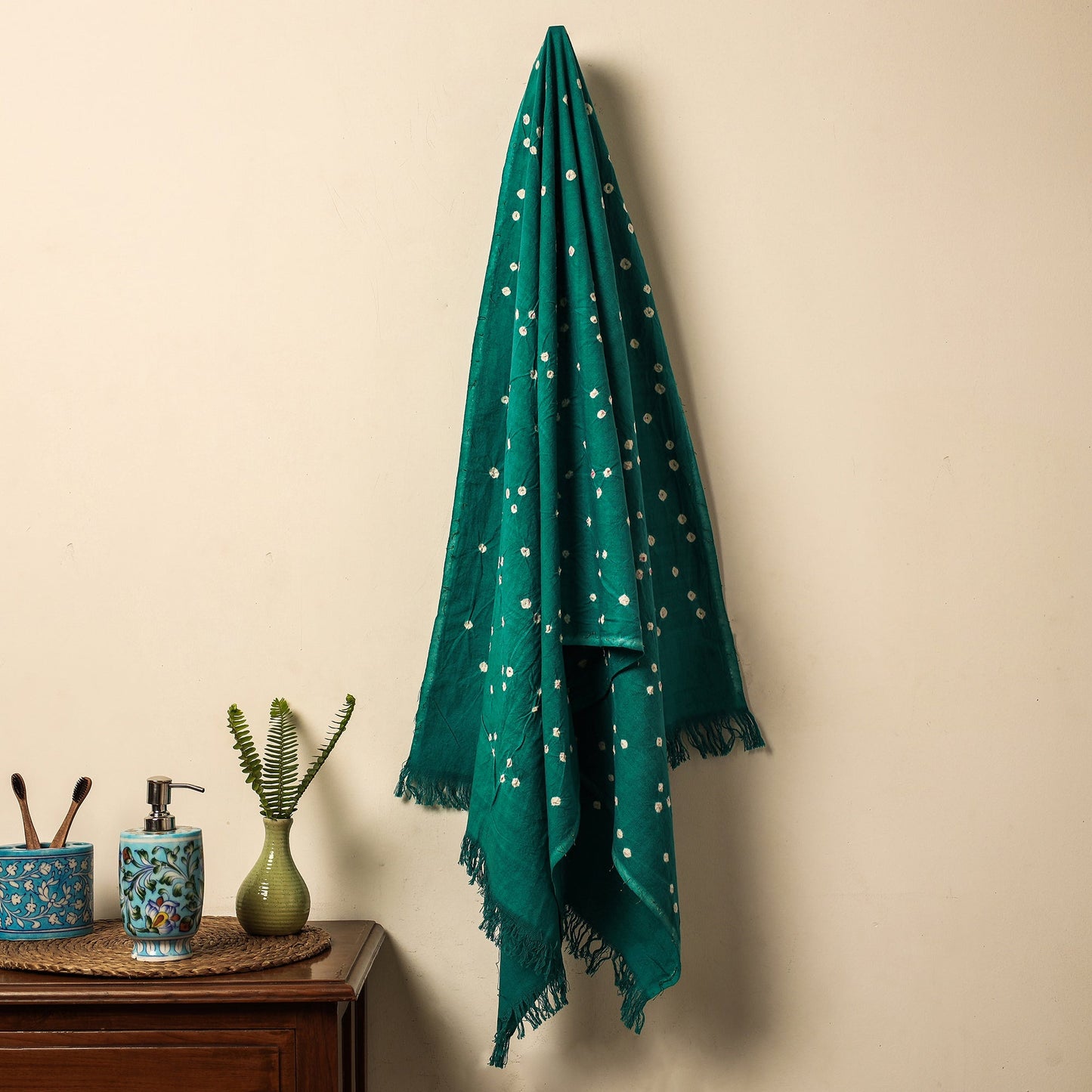 Bandhani Tie-Dye Handloom Cotton Towel Online