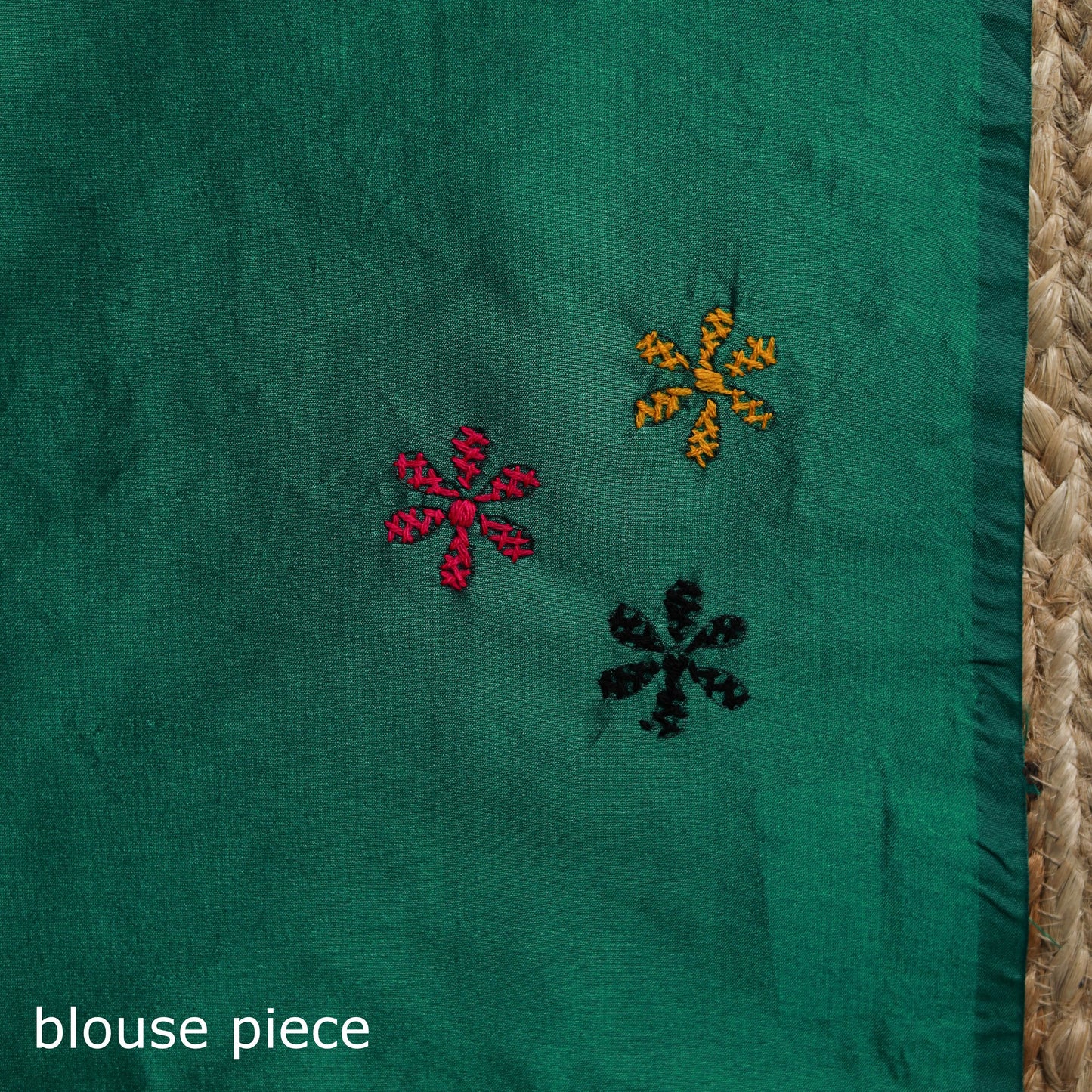 Bengal hand embroidered silk nakshi kantha saree 04