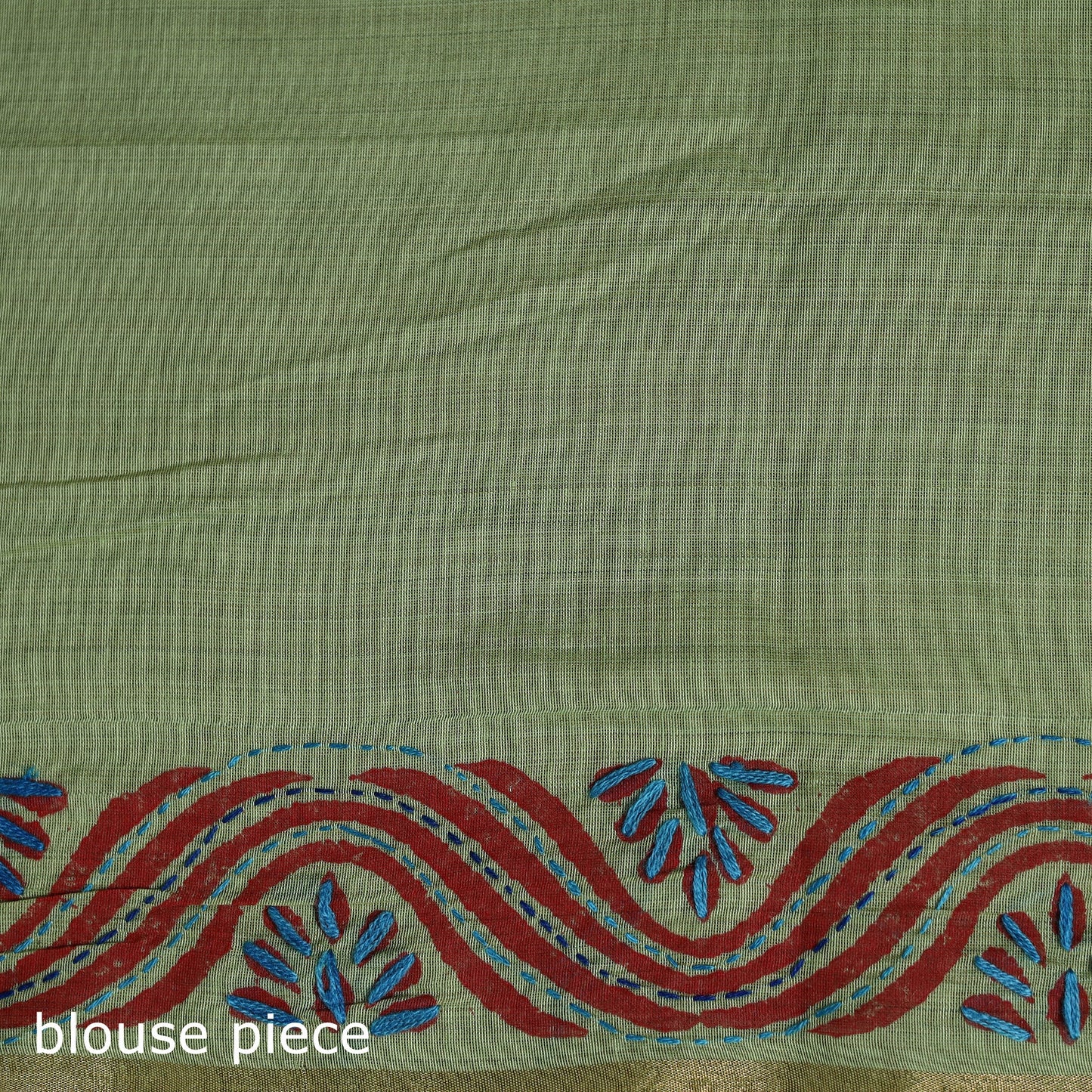 Bengal kantha hand embroidery silk cotton chapa work saree