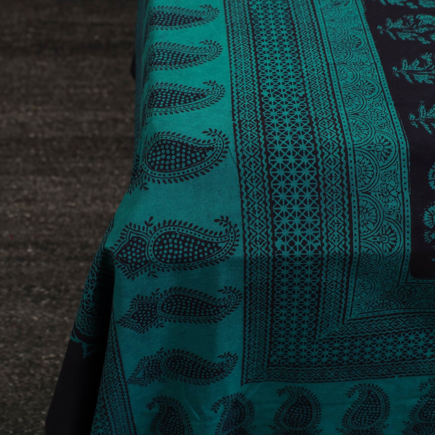 Green - cotton bagh double bed sheet (108 x 90 in) 03