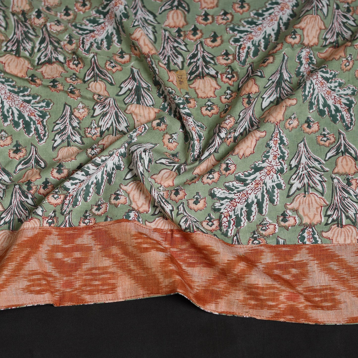 Block print cotton sanganeri blouse piece 17 - handcrafted