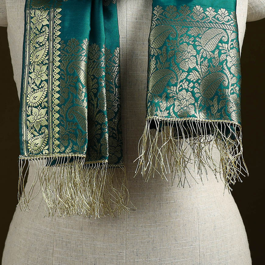 Brocade handloom semi silk nakshi buti banarasi stole