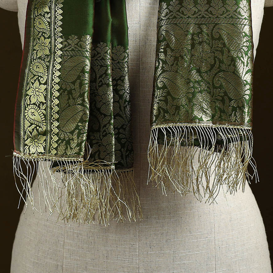 Brocade handloom semi silk nakshi buti banarasi stole