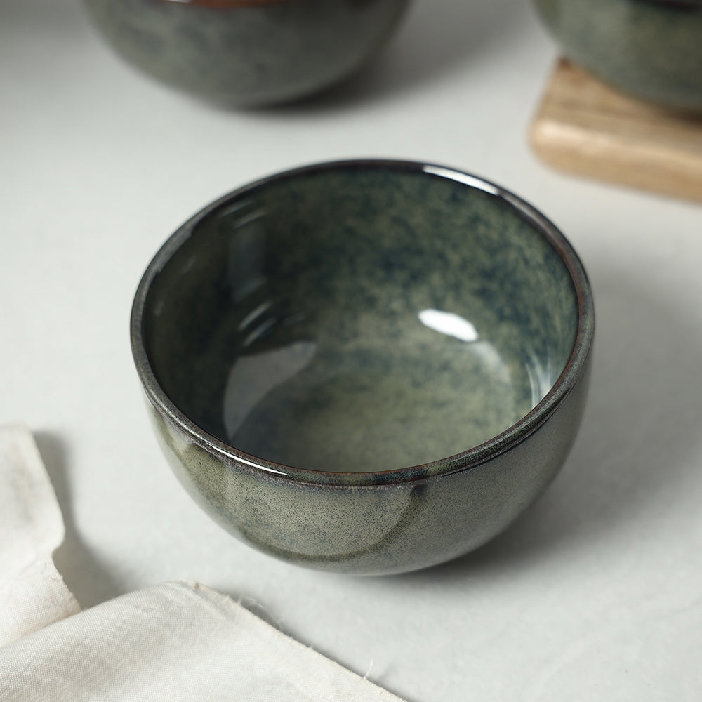 Green Black Matt Ceramic Mugs