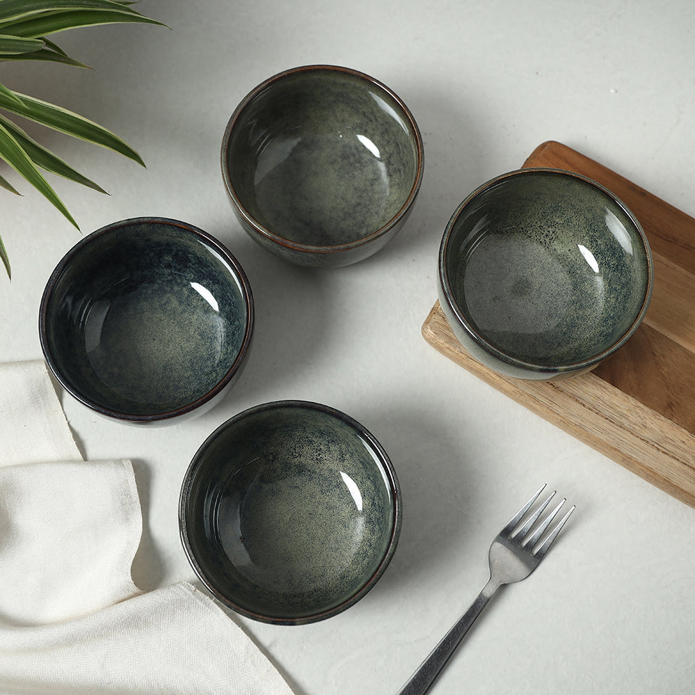 Green Black Matt Ceramic Mugs