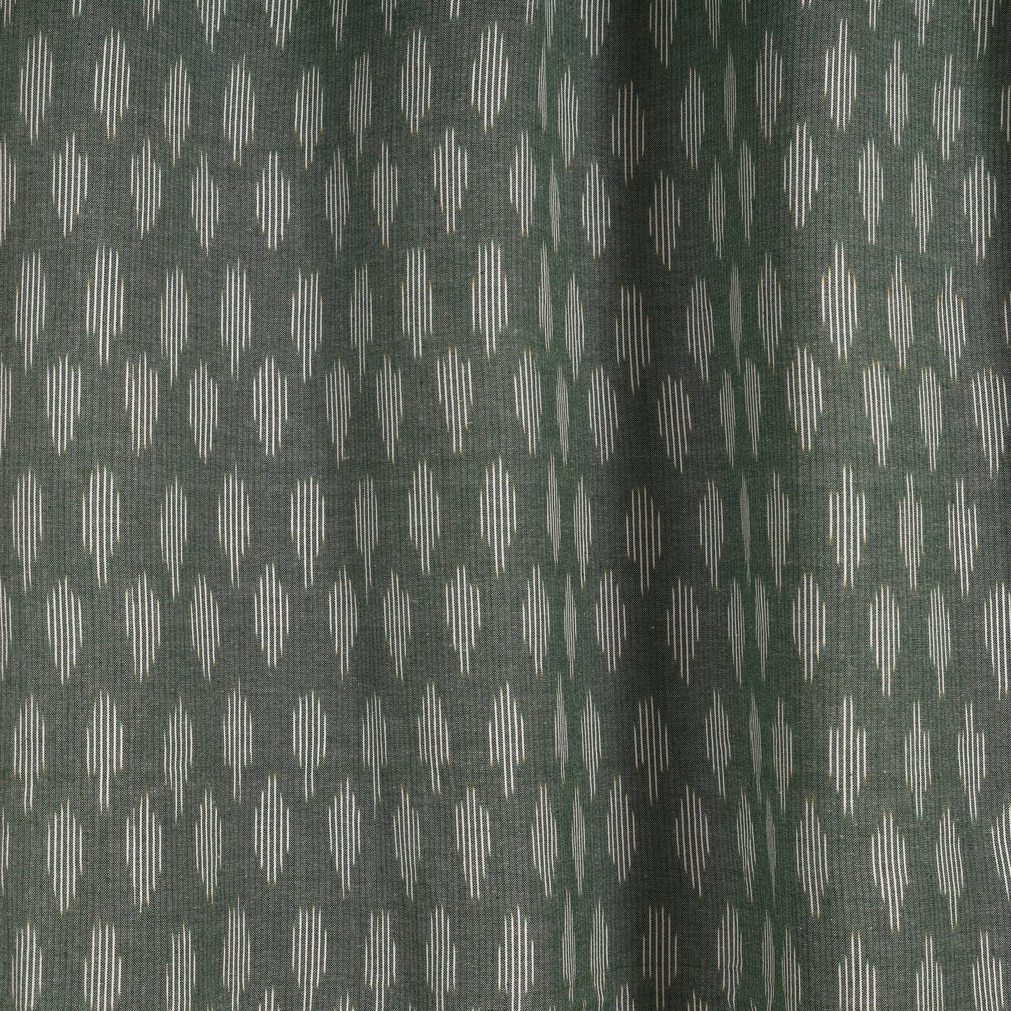 Green - cotton door pochampally ikat curtain (7 x 3 feet)