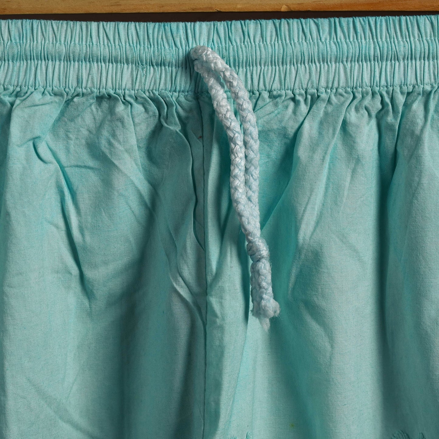 Green - cotton hand embroidery chikankari short 27