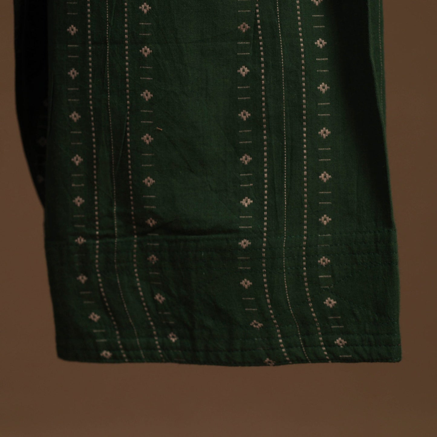 Green - cotton jacquard weave farshi salwar 18 - handcrafted