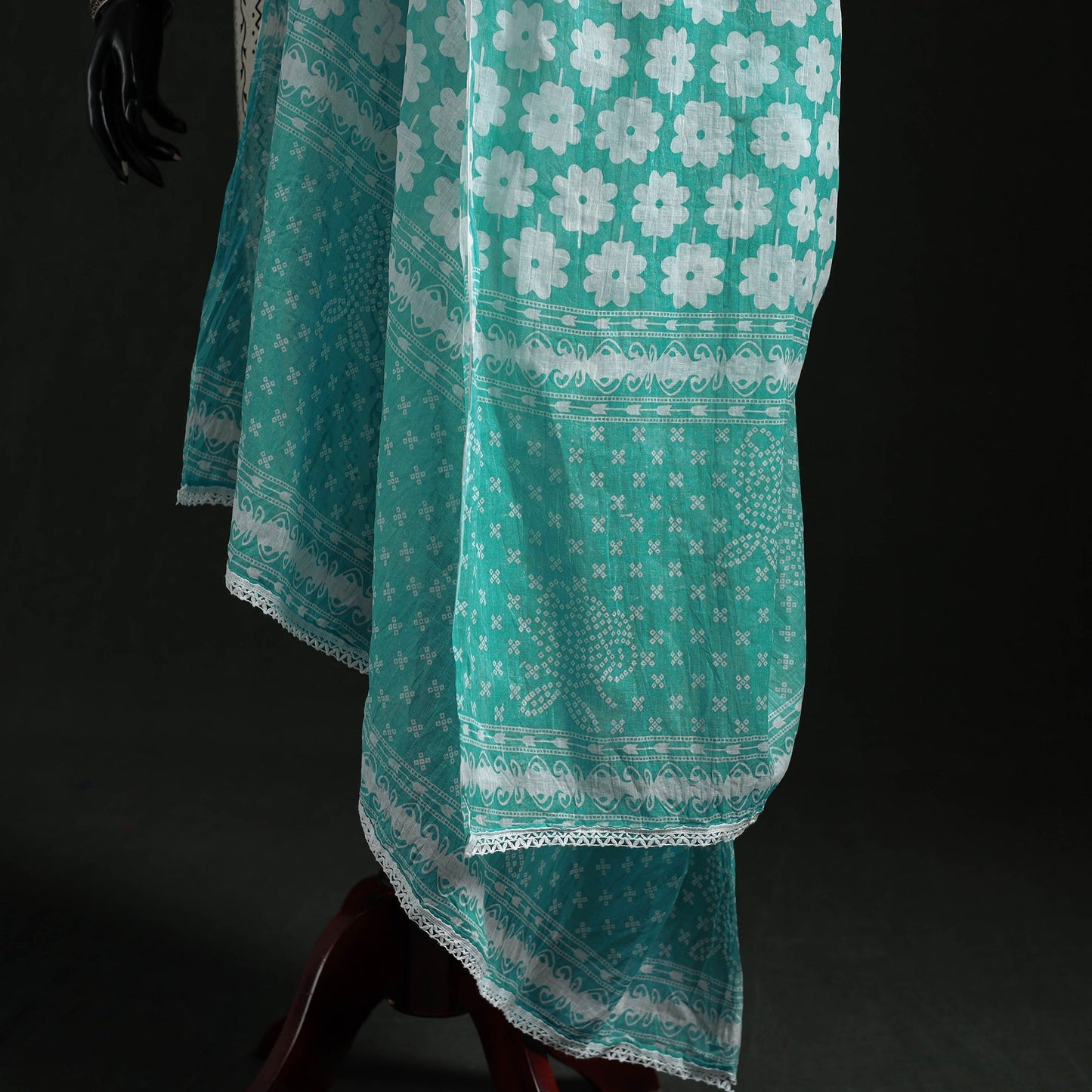 Cotton jaipur printed dupatta 02 - handcrafted