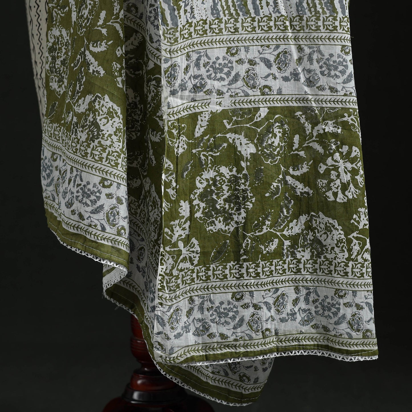 Cotton jaipur printed dupatta 03 - handcrafted