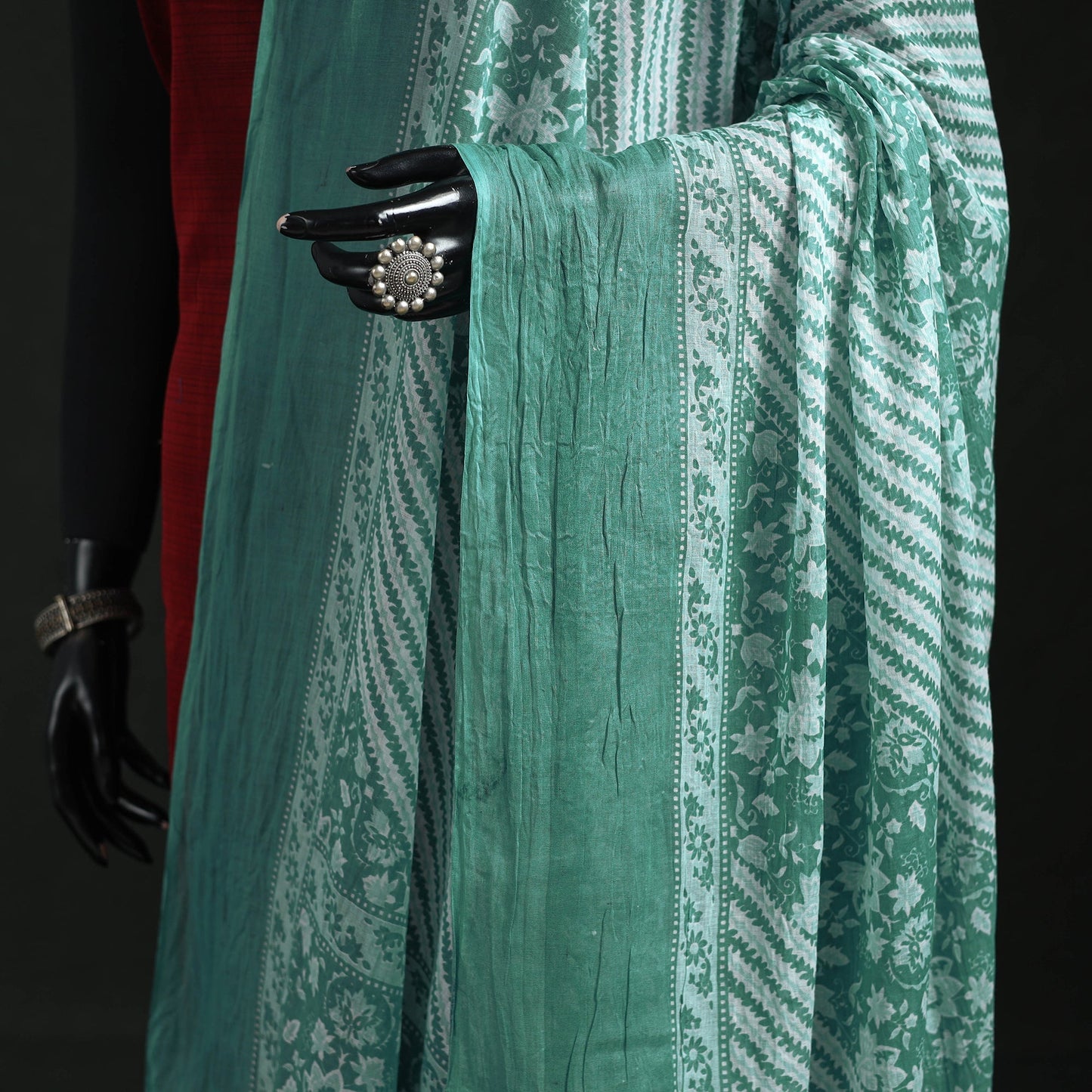 Cotton jaipur printed dupatta 113 - handcrafted