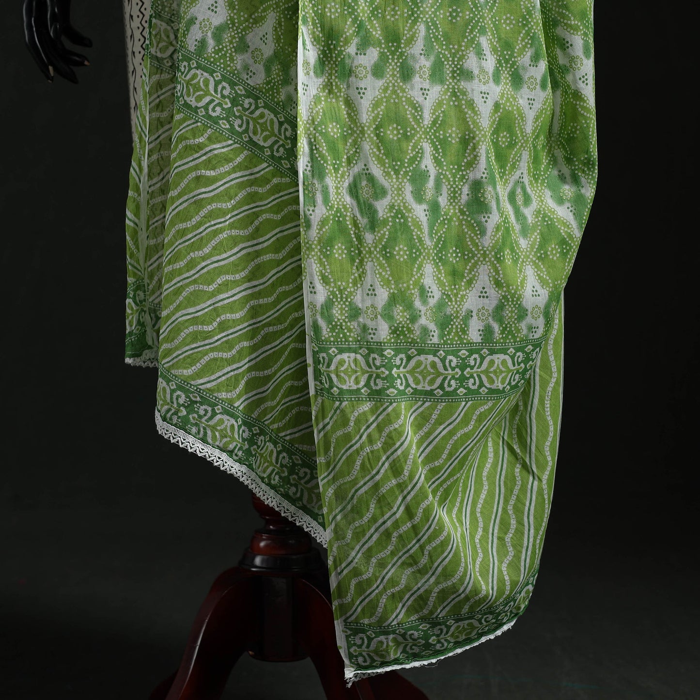 Cotton jaipur printed dupatta 40 - handcrafted