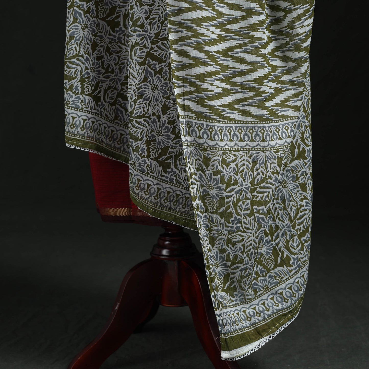 Cotton jaipur printed dupatta 79 - handcrafted