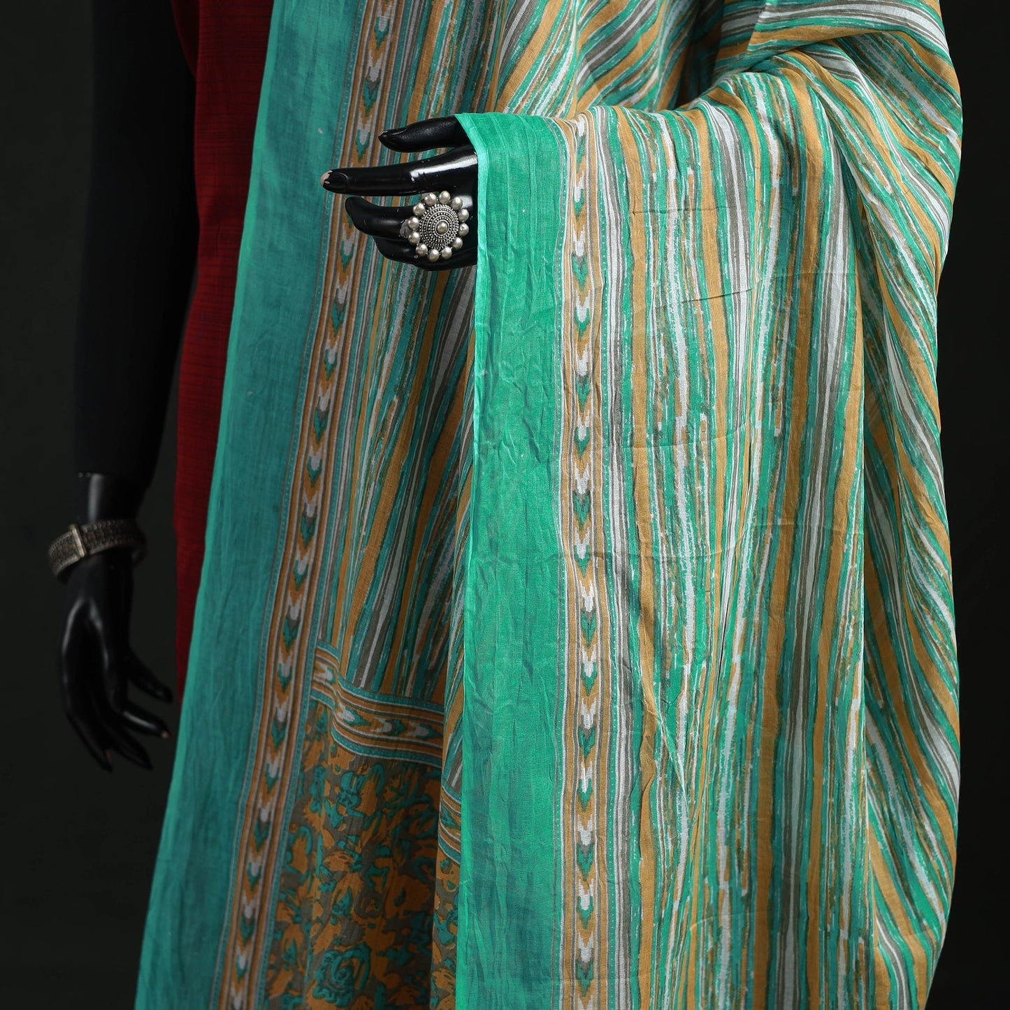 Cotton jaipur printed dupatta 88 - handcrafted