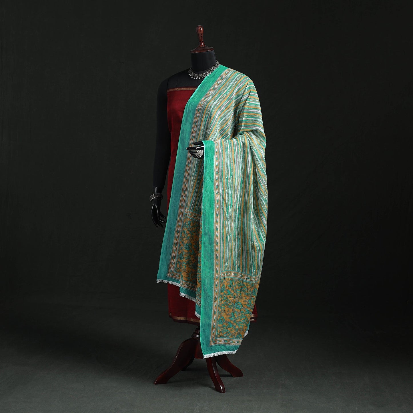 Cotton jaipur printed dupatta 88 - handcrafted