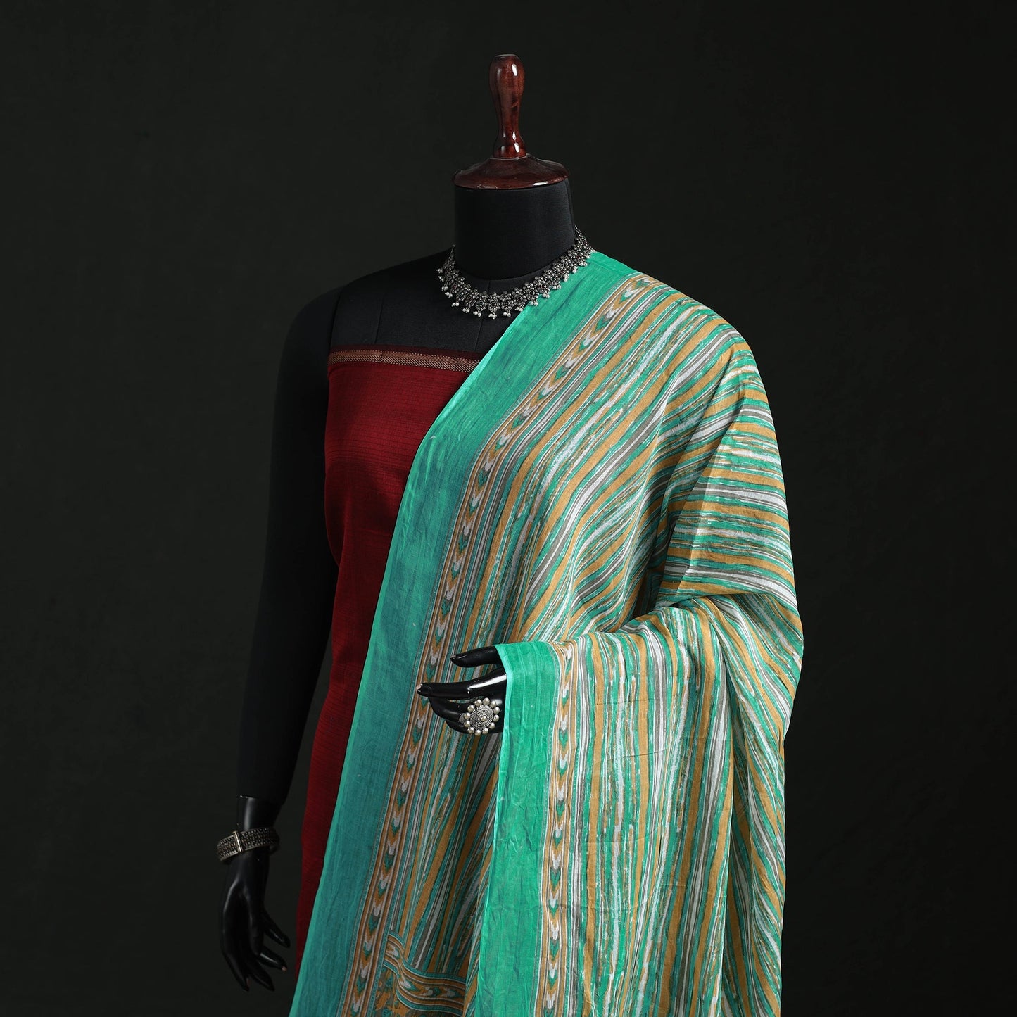 Cotton jaipur printed dupatta 88 - handcrafted