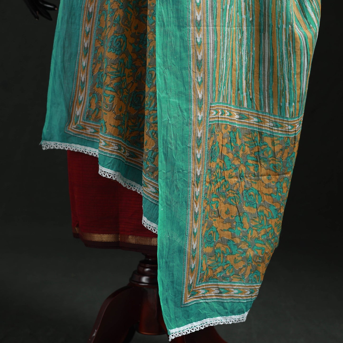 Cotton jaipur printed dupatta 88 - handcrafted