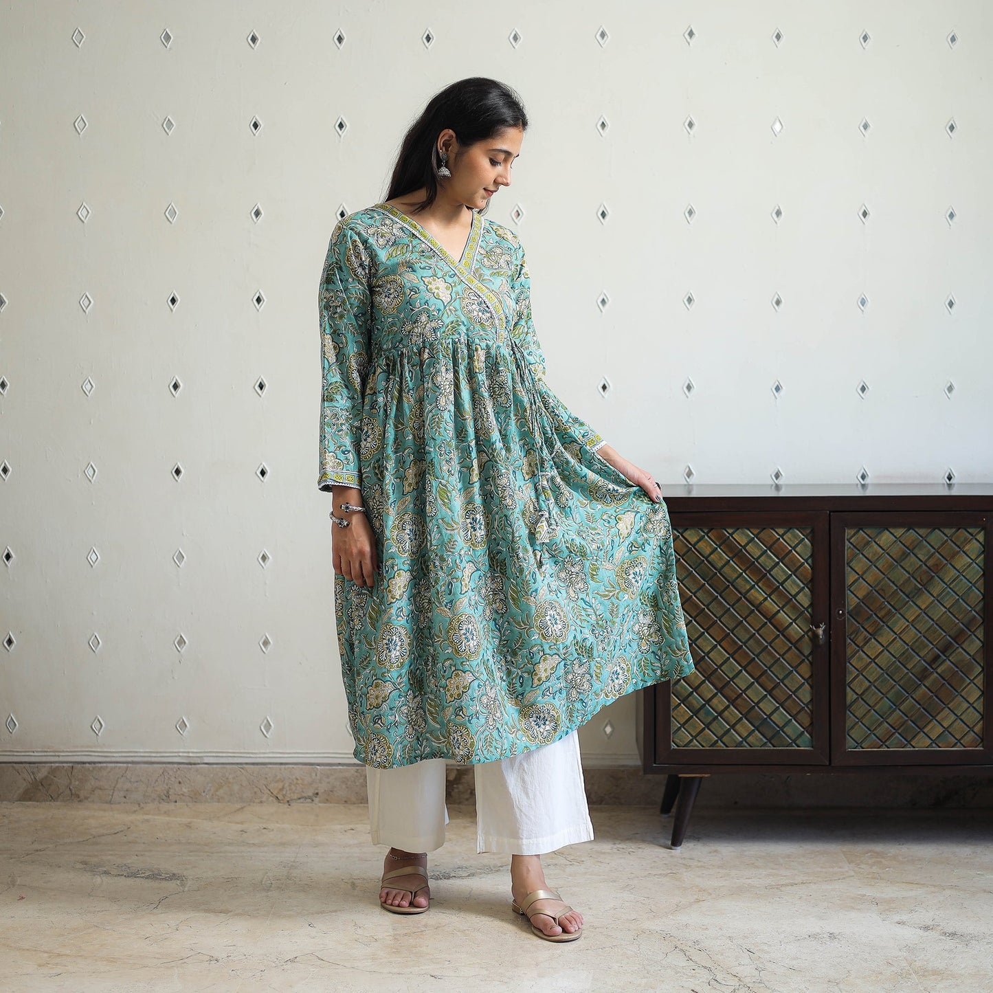 Sanganeri print Kurta